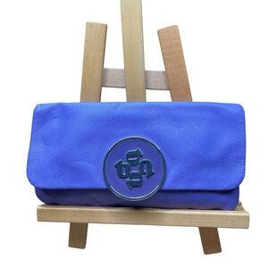 New ~ Ted Baker London Purple Noel Fold Over Plaque Cluthch